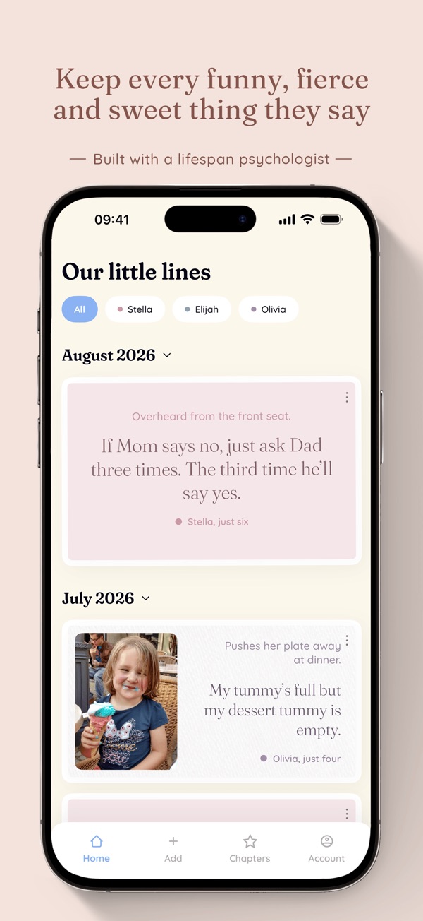 Little Lines: Keep every funny, fierce and sweet thing they say