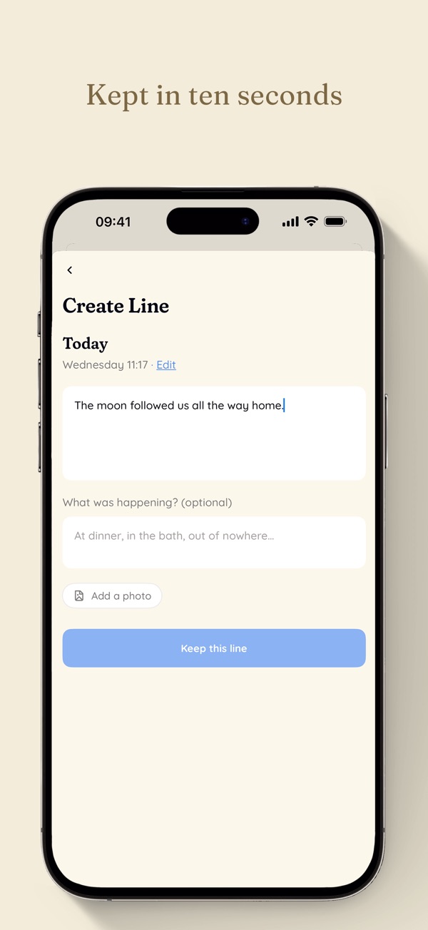 Little Lines: Kept in ten seconds